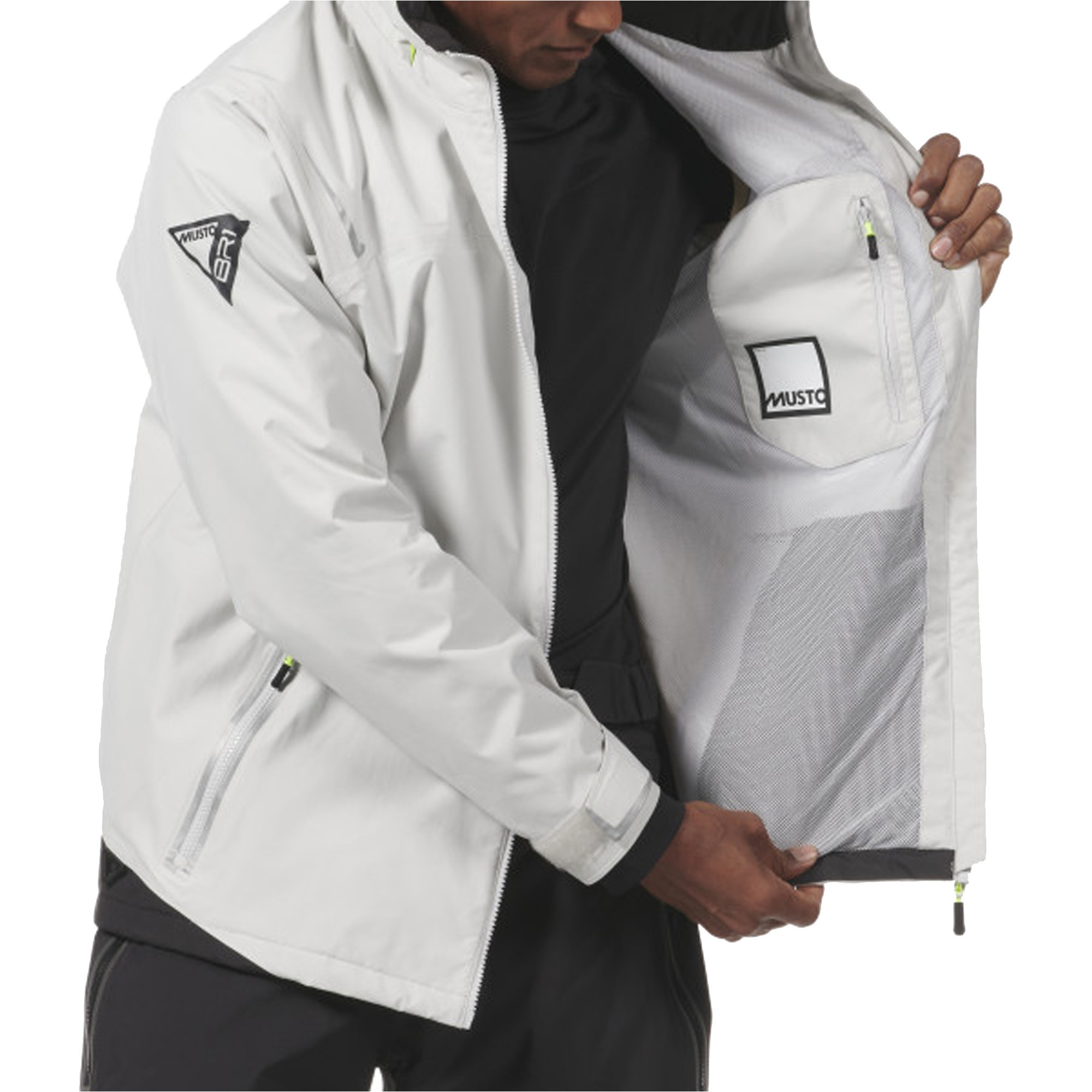 2026 Musto Männer BR1 Solent-Segeljacke 82400 - Platinum